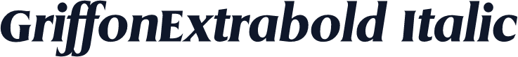 GriffonExtrabold Italic