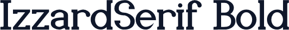 IzzardSerif Bold