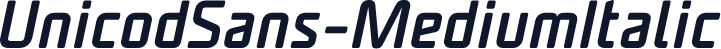 UnicodSans-MediumItalic