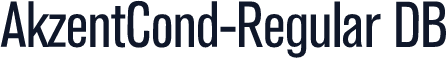 AkzentCond-Regular DB