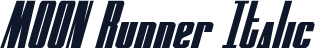 MOON Runner Italic