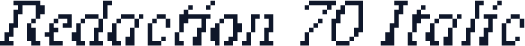Redaction 70 Italic