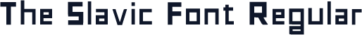 The Slavic Font Regular