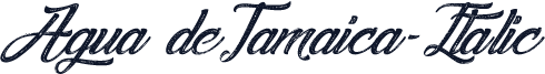 Agua deJamaica-Italic