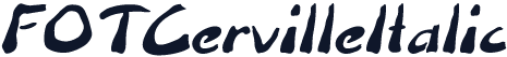 FOTCervilleItalic