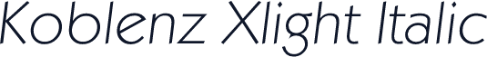 Koblenz Xlight Italic