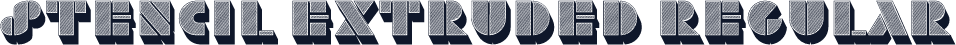 Stencil Extruded Regular