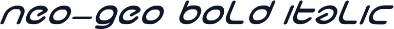 neo-geo bold italic