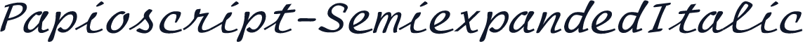 Papioscript-SemiexpandedItalic