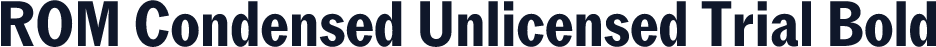 ROM Condensed Unlicensed Trial Bold