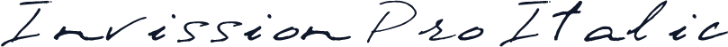Invission Pro Italic