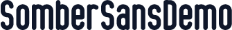 SomberSansDemo