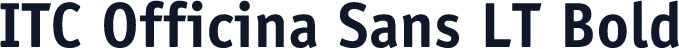 ITC Officina Sans LT Bold