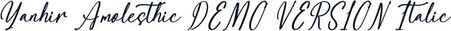 Yanhir Amolesthic DEMO VERSION Italic