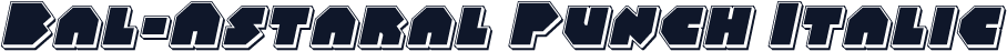 Bal-Astaral Punch Italic