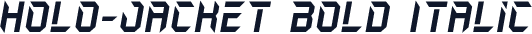 Holo-Jacket Bold Italic