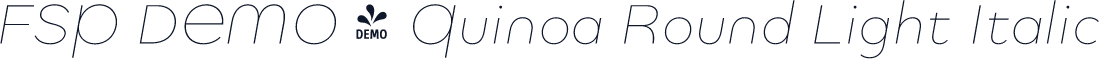 FSP DEMO - Quinoa Round Light Italic