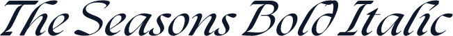 The Seasons Bold Italic