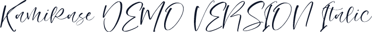 Kamikase DEMO VERSION Italic