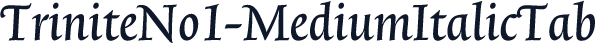 TriniteNo1-MediumItalicTab