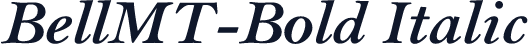 BellMT-Bold Italic