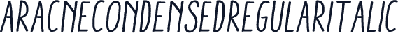 AracneCondensedRegularItalic