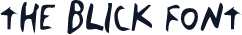 The Blick Font