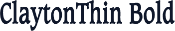 ClaytonThin Bold