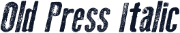 Old Press Italic