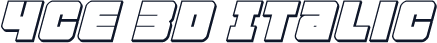 4ce 3D Italic