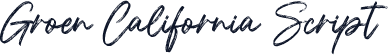 Groen California Script