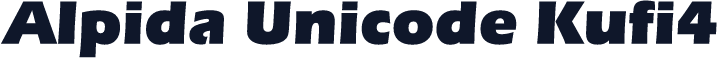 Alpida Unicode Kufi4