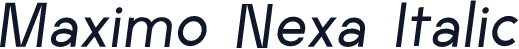 Maximo Nexa Italic