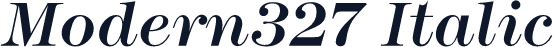 Modern327 Italic