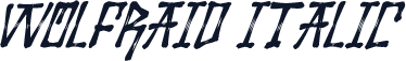 Wolfraid Italic