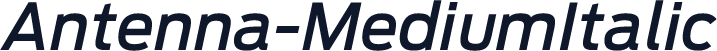 Antenna-MediumItalic