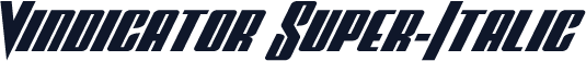 Vindicator Super-Italic