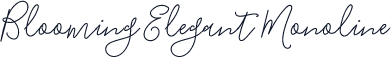 Blooming Elegant Monoline