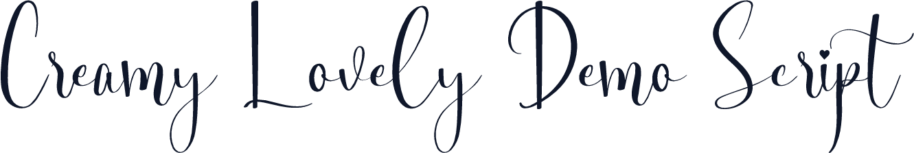Creamy Lovely Demo Script