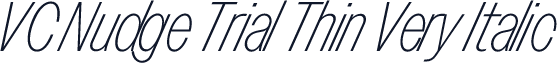 VC Nudge Trial Thin Very Italic