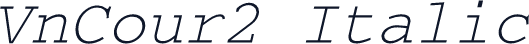 VnCour2 Italic