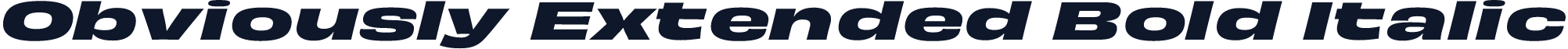 Obviously Extended Bold Italic