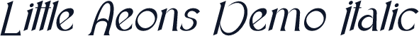 Little Aeons Demo Italic