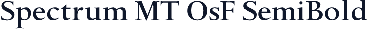 Spectrum MT OsF SemiBold