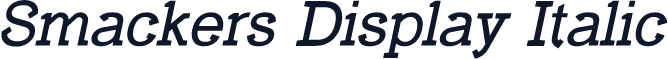 Smackers Display Italic