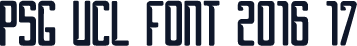 PSG UCL font 2016-17