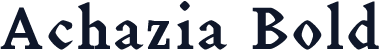 Achazia Bold