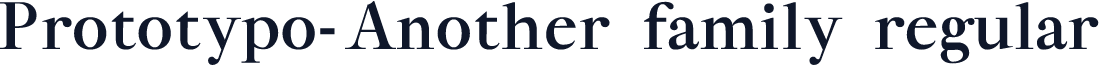 Prototypo-Another family regular