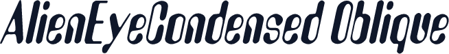 AlienEyeCondensed Oblique