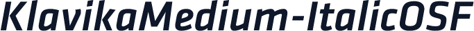 KlavikaMedium-ItalicOSF